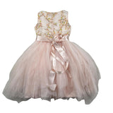 Miss Leod Abito Giromanica Tinta Uita con Tulle Rosa per Bambina CCPE20 ROSA MISS LEOD 
