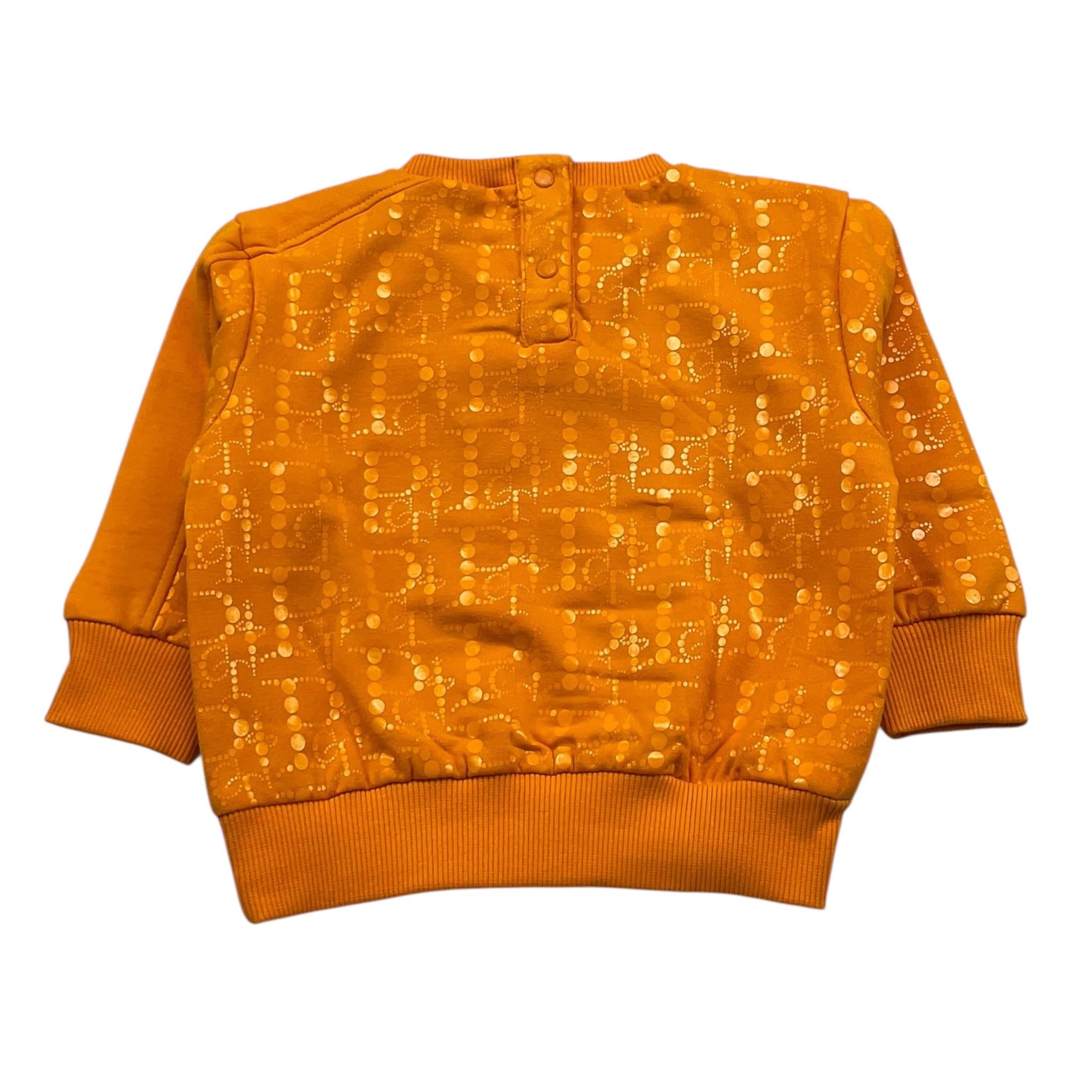 CESARE PACIOTTI felpa tinta unita girocollo con stampa Arancione per Neonato MFP5350BX ARANCIONE CESARE PACIOTTI 