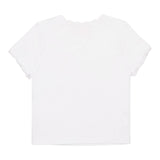 Diesel T-Shirt Girocollo Tinta Unita con Ricami per Neonata K00636N BIANCO DIESEL 