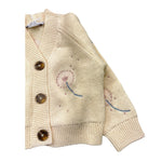 STELLA McCARTNEY cardigan tinta unita cn ricami Panna per Neonata TV9A80 PANNA STELLA McCARTNEY 