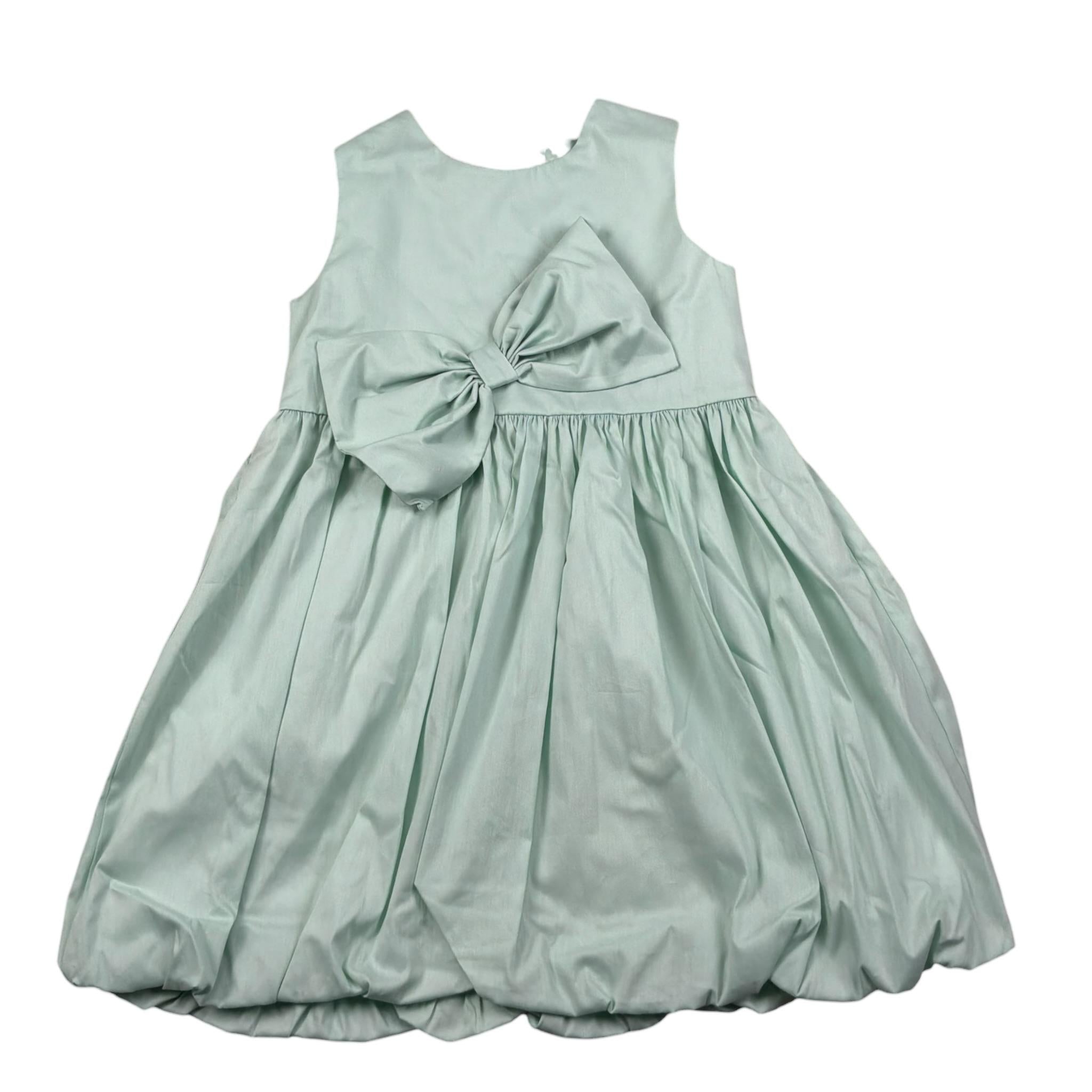 Please Abito Giromanica Tinta Unita per Bambina AB41270G73 VERDE PLEASE 