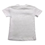 Make T-Shirt Crew Neck Solid Color With Print White For Boys