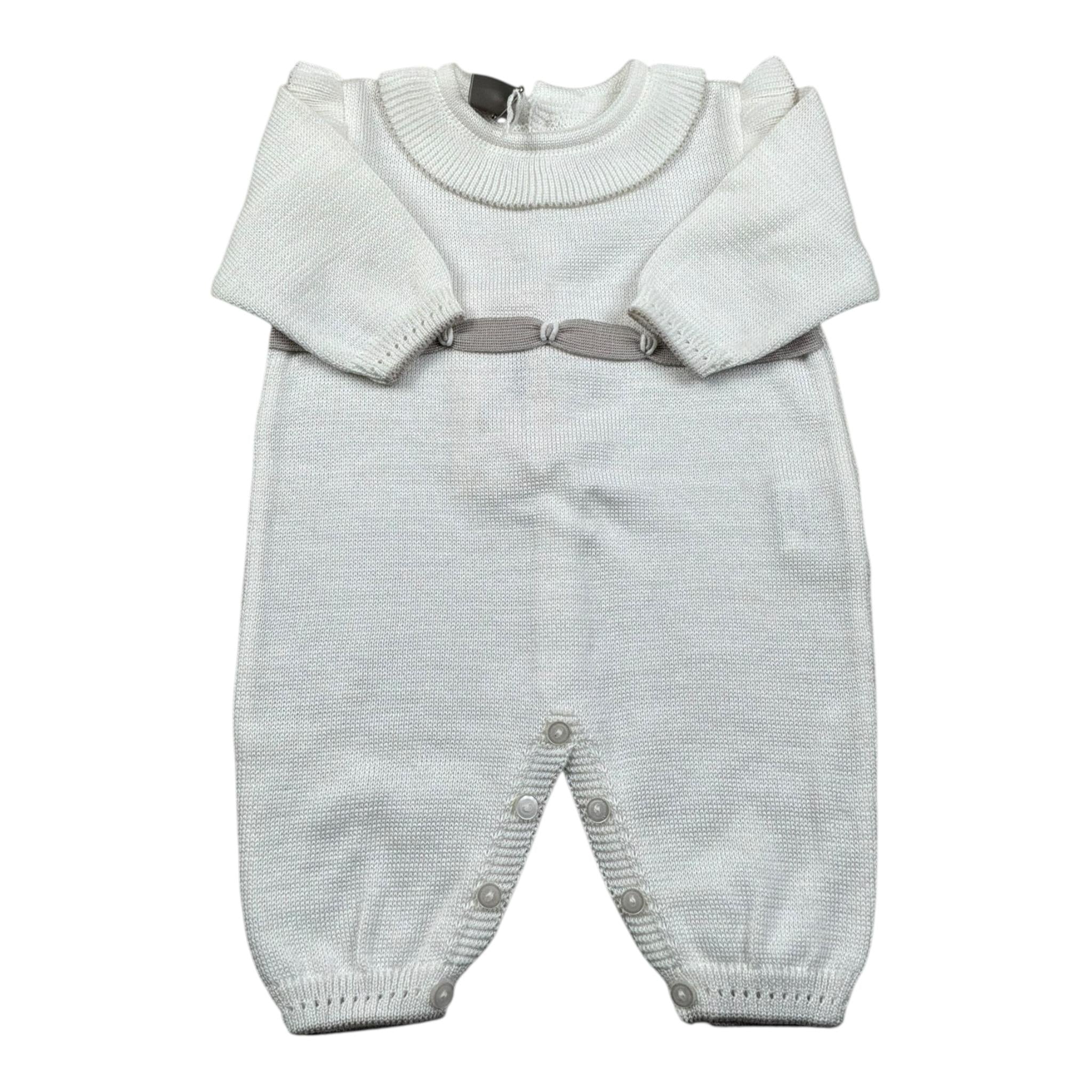 Marlu' Tutina Manica Lunga Tinta Unita per Neonata EF1010 PANNA MARLU' 