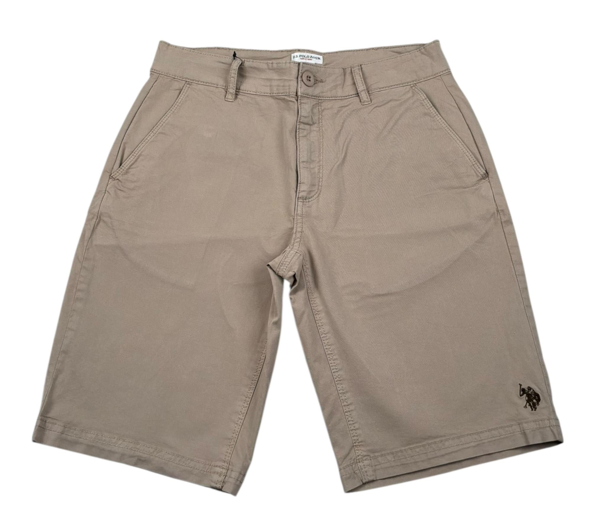 U.S. Polo Assn Bermuda Tinta Unita con Tasche America per Bambino US41557001 BEIGE U.S. POLO ASSN 