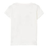 Liu Jo T-Shirt Girocollo Tinta Unita con Brillantini per Bambina KA5020X BIANC LIU JO 