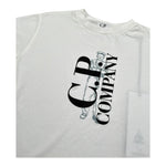 C.P. Company T-Shirt Girocollo Tinta Unita con Stampa per Bambino CNM00L BIANCO C.P. COMPANY 