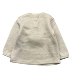 Y-CLU maglia tinta unita girocollo con stampa Panna per Neonata YN20704 PANNA Y-CLU 