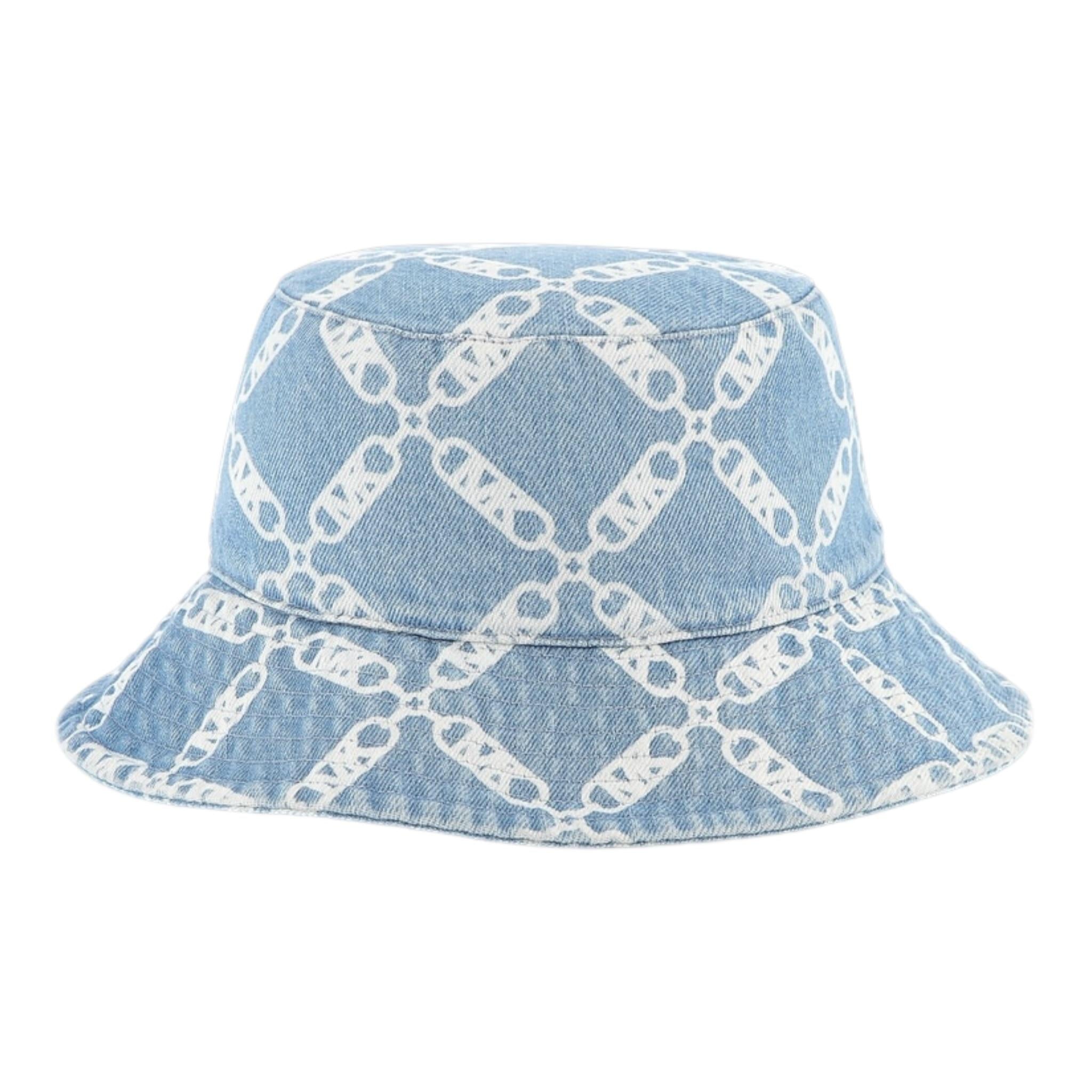 Michael Kors Cappello Tinta Unita In Denim Logato per Bambina R30422XX AZZURRO MICHAEL KORS 
