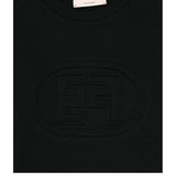 Elisabetta Franchi T-Shirt Girocollo Tinta Unita con Stampa per Bambina EFTS233 NERO ELISABETTA FRANCHI 