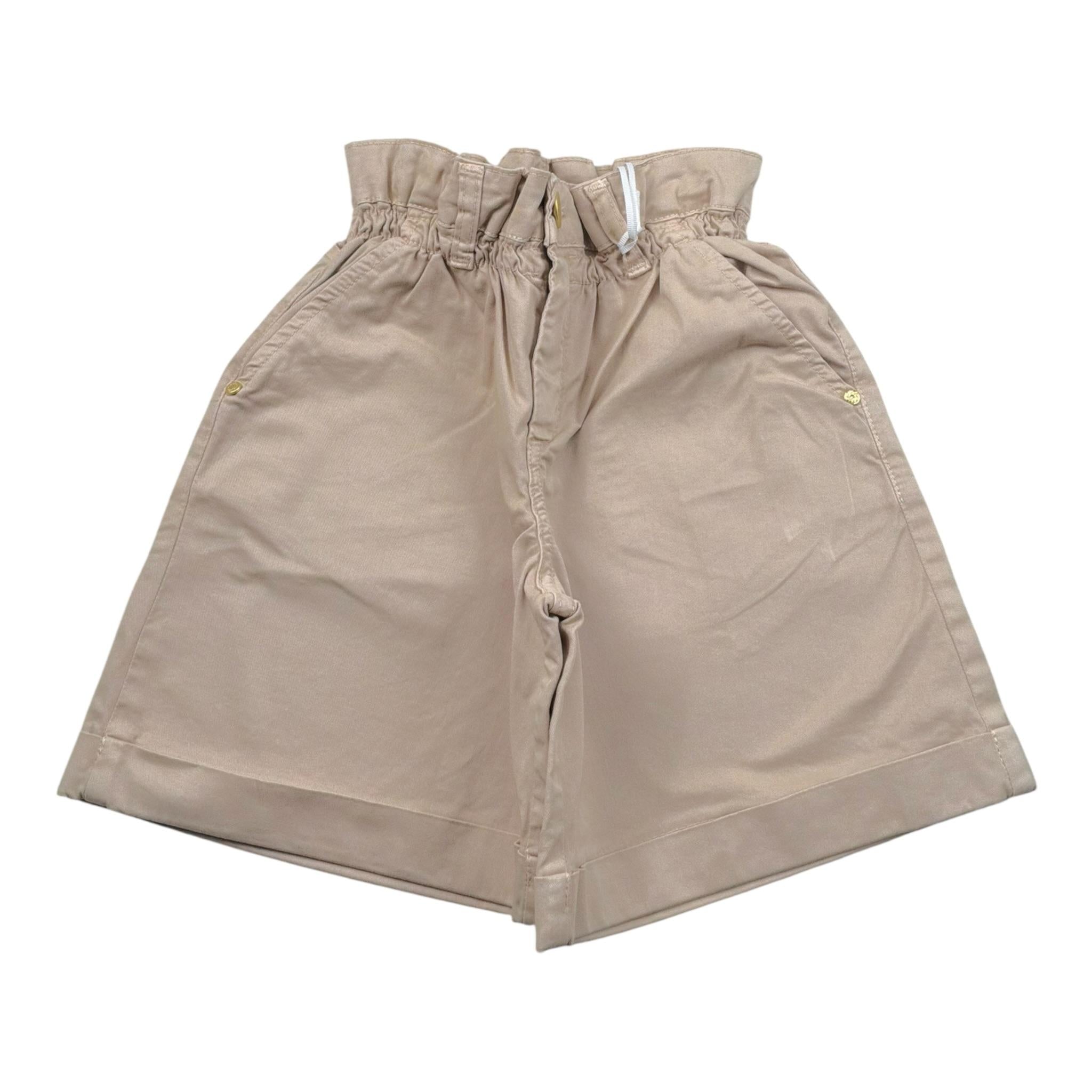 Lu Lu By Miss Grant Short tinta unita con Elastico In Vita Beige per Bambina LL1822 BEIGE LU LU BY MISS GRANT 