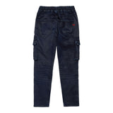 DIESEL pantalone tinta unita con elastico in vita Blu per Bambino J01659 BLU DIESEL 