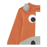 STELLA McCARTNEY felpa chiusa girocollo tinta unita con stampa Marrone per Bambino TV4550J MARRONE STELLA McCARTNEY 