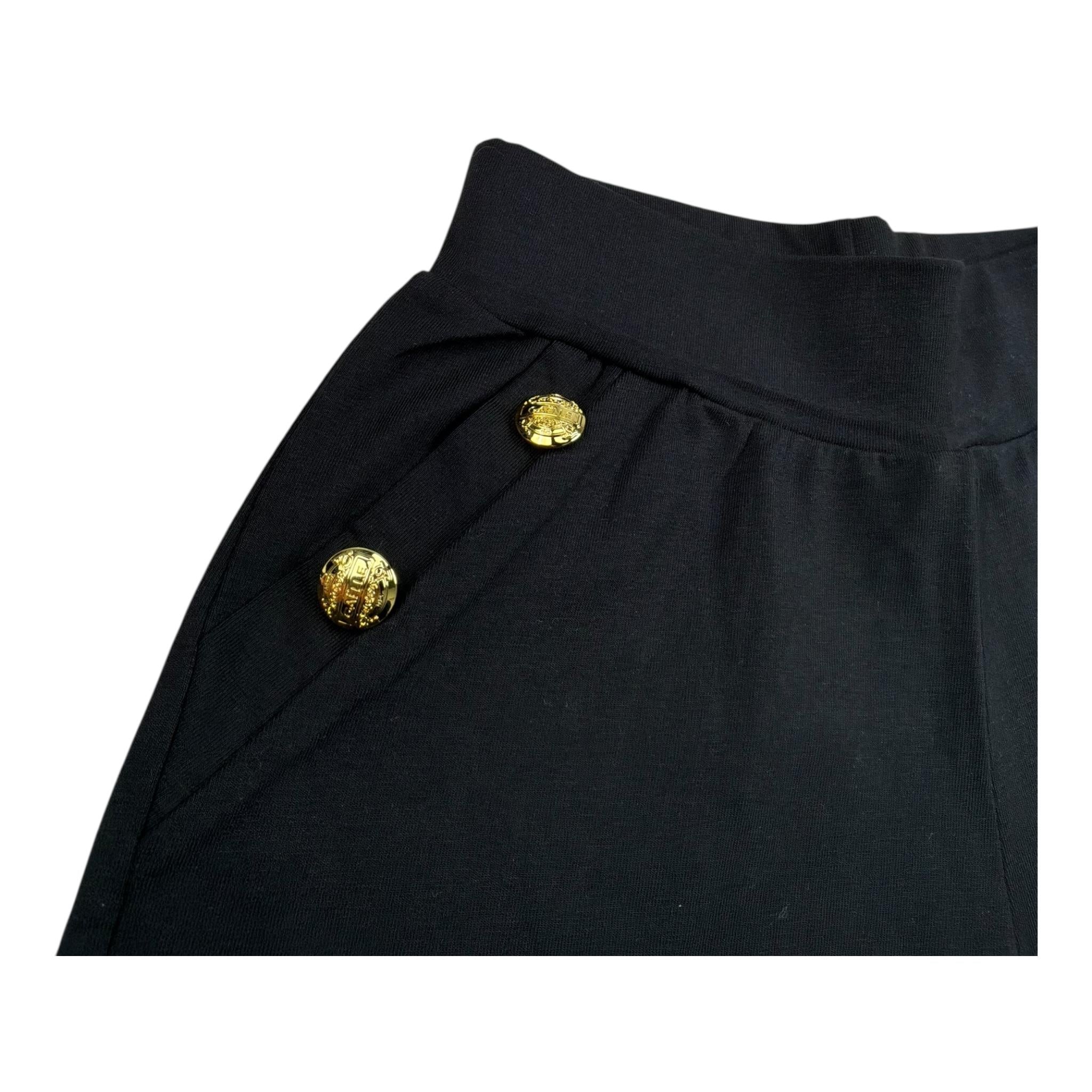 Gaelle Short Tinta Unita con Bottoni per Bambina 2746S00106 NERO GAELLE 