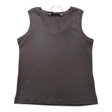 I'M Brian Solid Color Crew Neck Brown Tank Top For Boys