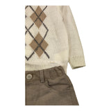 BARCELLINO completo 3 pezzi maglia-camicia-bermuda Panna per Neonato 115624 PANNA BARCELLINO 