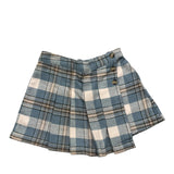 MAYORAL short tinta unita con fantasia scozzese Azzurro per Bambina 4909 AZZURRO MAYORAL 