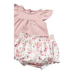 Mayoral Completo 2 Pezzi 1 T-Shirt-1 Culotte per Neonata 1663277 BIANCO/ROSA MAYORAL 