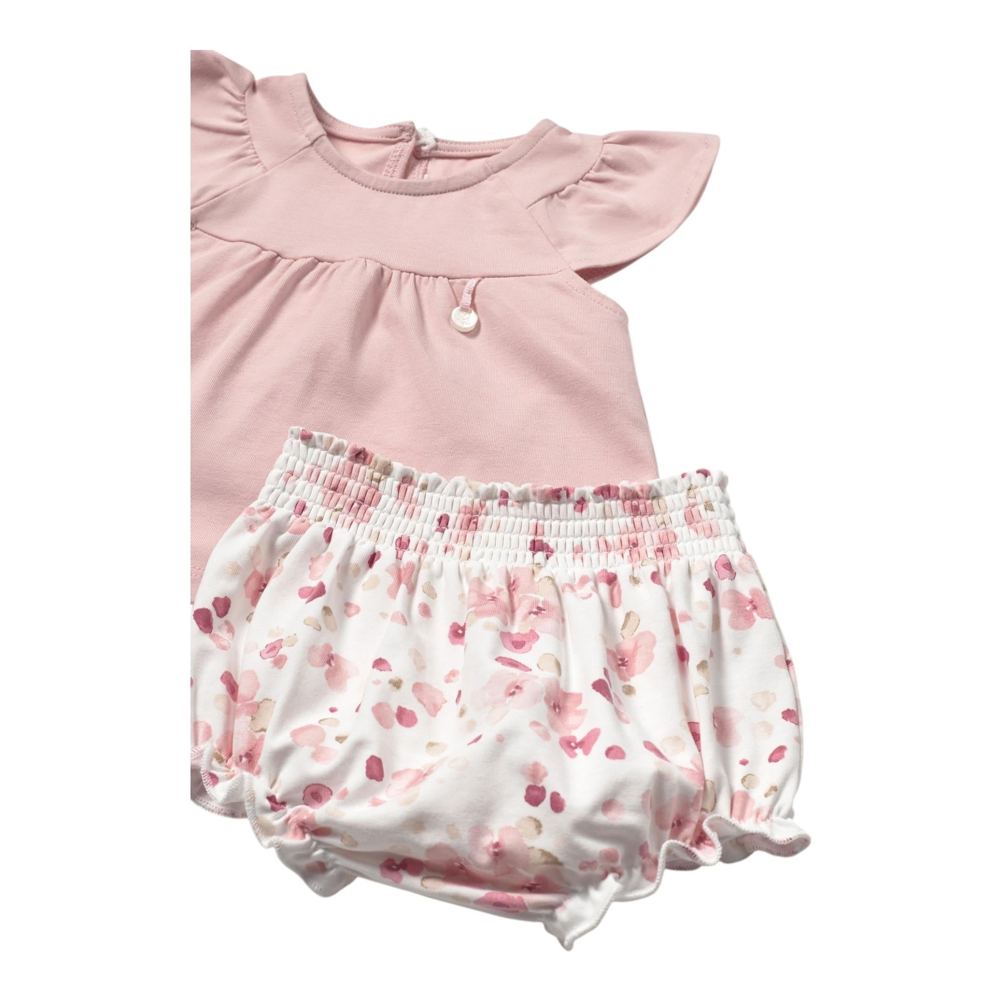 Mayoral Completo 2 Pezzi 1 T-Shirt-1 Culotte per Neonata 1663277 BIANCO/ROSA MAYORAL 