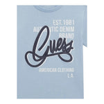 Guess T-Shirt Tinta Unita con Stampa per Neonato N5GI00K8HM4N AZZURRO GUESS 