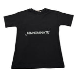 Hinnominate T-Shirt Girocollo tinta unita con Stampa Logo Nero per Bambino 3632M0018 NERO HINNOMINATE 