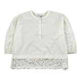 Ermanno Scervino Camicia Manica Lunga Tinta Unita con Ricami per Bambina SFCA029 BIANCO ERMANNO SCERVINO 