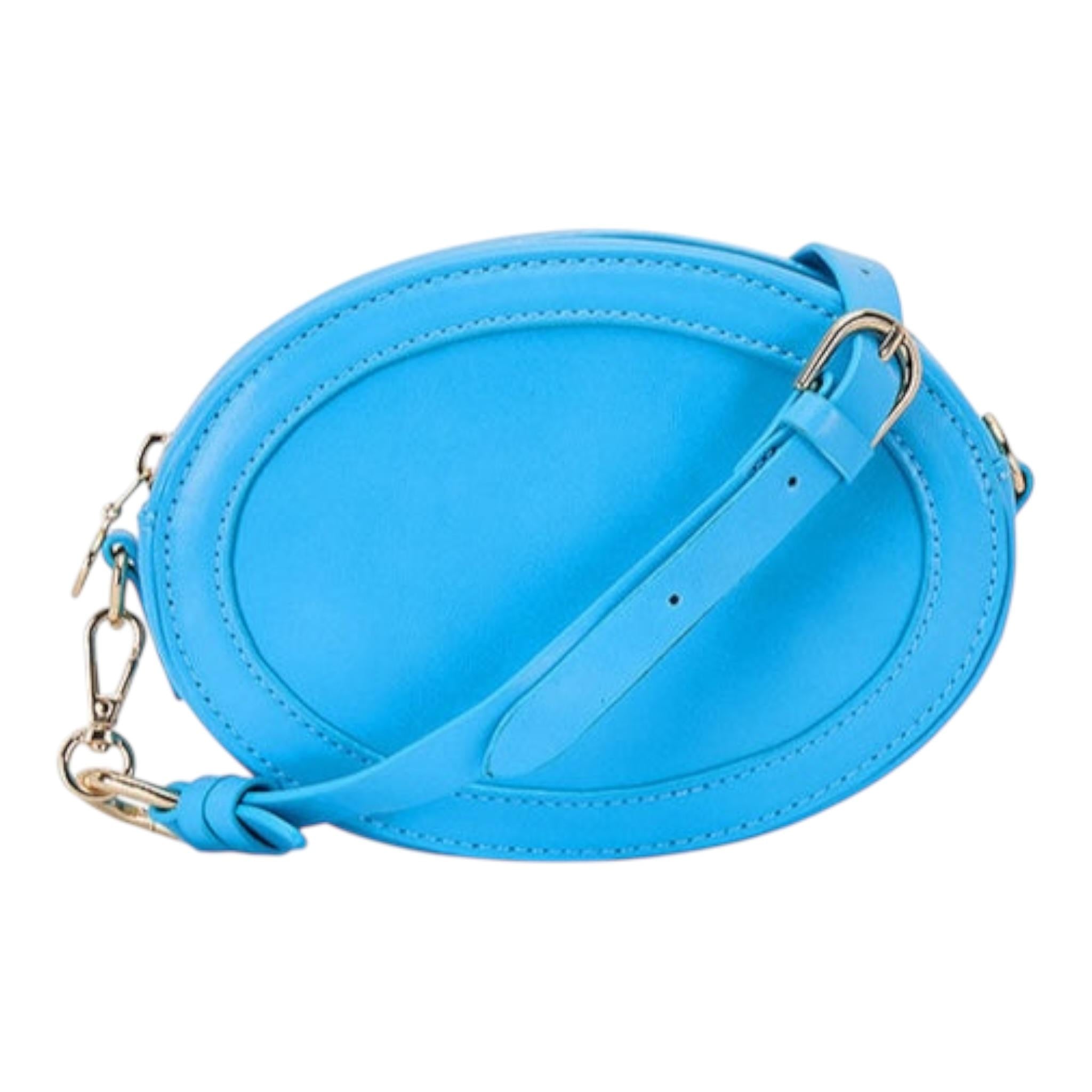 Abel & Lula Borsa Tinta Unita con Tracolla per Bambina 5457 AZZURRO ABEL & LULA 