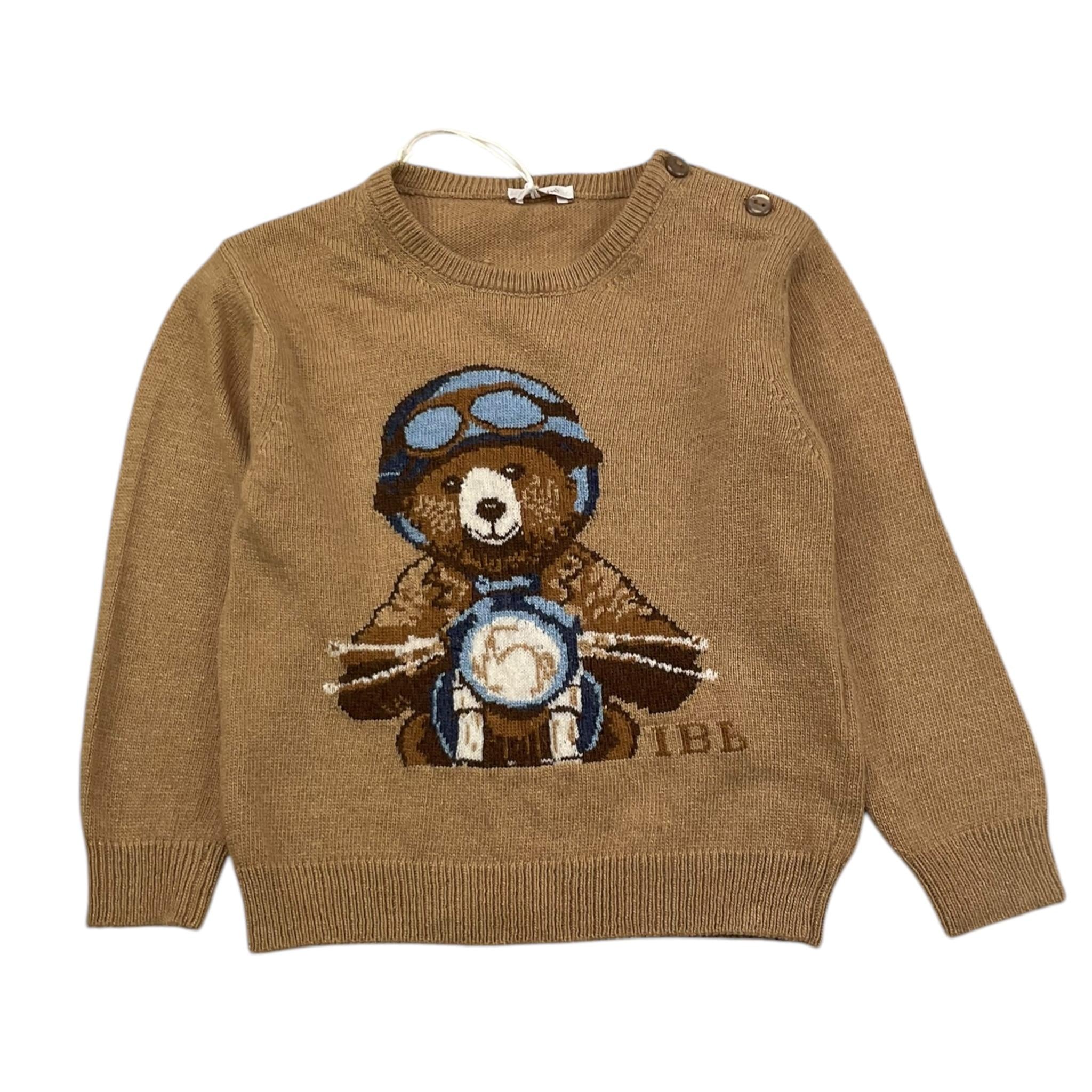 LE BEBE' maglia tinta unita con stampa Biscotto per Neonato LBB5227 BISCOTTO LE BEBE' 