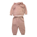 LE BEBE' completo 2pz maglia-leggins tinta unita con fantasia Rosa per Neonata LGB5933 ROSA LE BEBE' 
