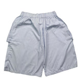 Brian Rush Solid Color Elastic Waist Bermuda Shorts Light Blue For Baby