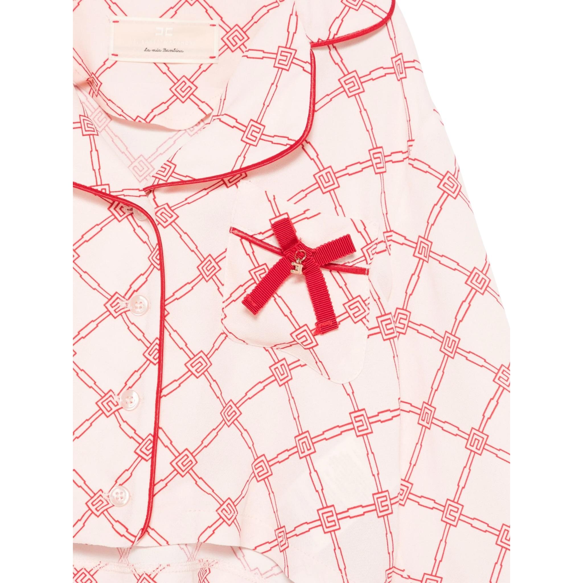 Elisabetta Franchi Camicia Manica Lunga Tinta Unita per Bambina EFCA259 ROSA ELISABETTA FRANCHI 