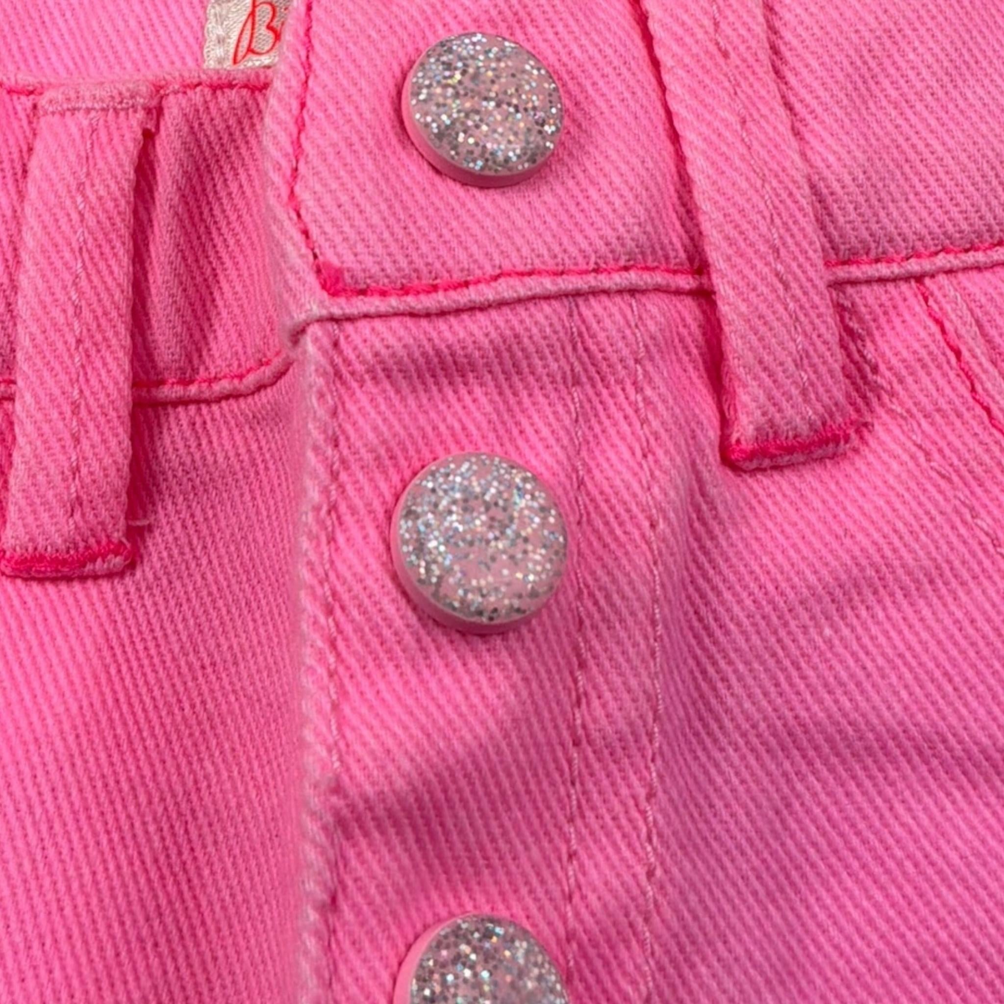 Billieblush Short In Denim Tinta Unita con Girovita Regolabile per Neonata U21043 ROSA BillIEBLUSH 