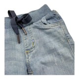 SARABANDA jeans tinta unita con elastico in vita Azzurro per Neonato 06141 AZZURRO SARABANDA 