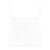 Saint Barth Tuta Intera Tinta Unita Traforata per Bambina TEM001 BIANCO SAINT BARTH 