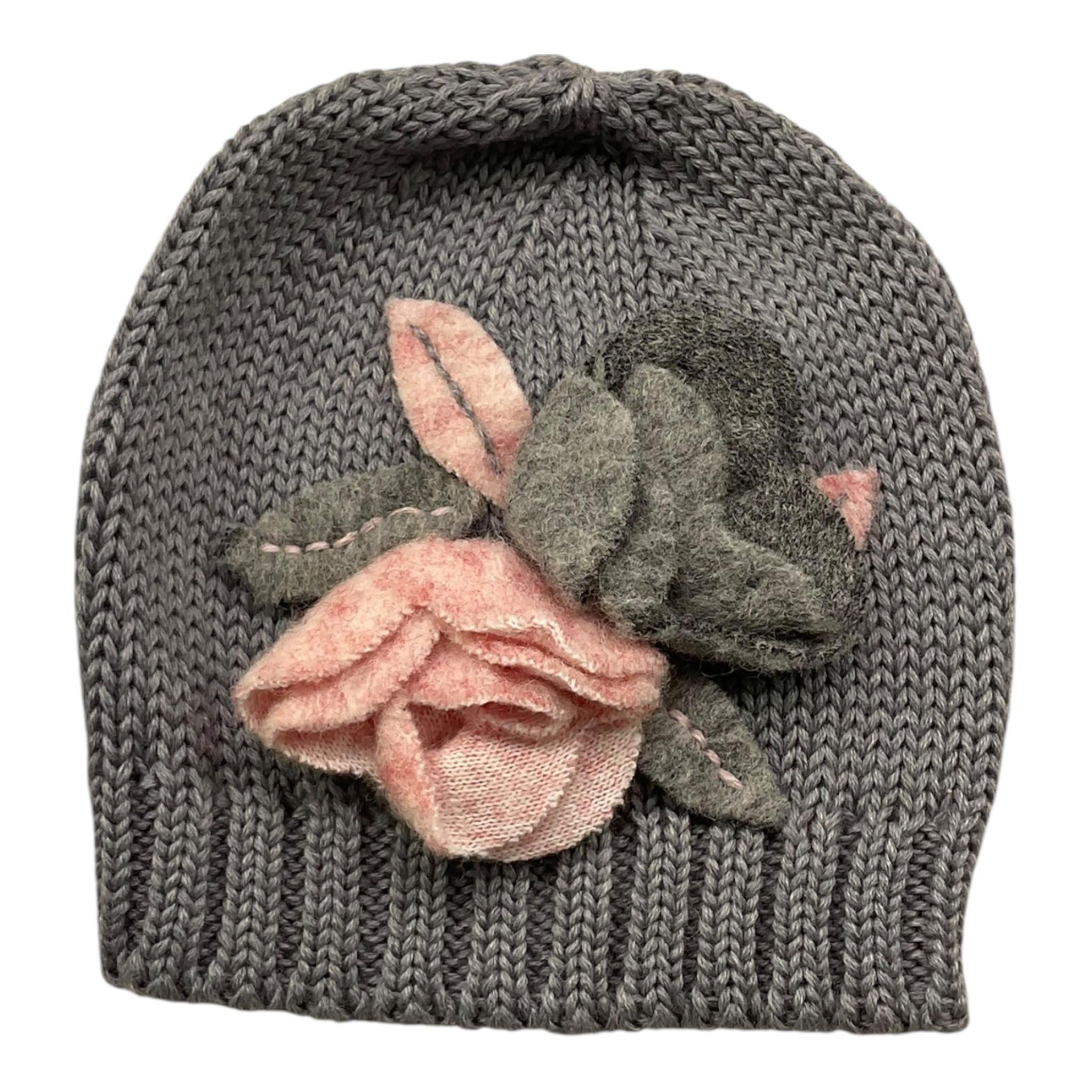 CATYA cappello tinta unita con applicazione Grigio per Bambina 923673 GRIGIO CATYA 