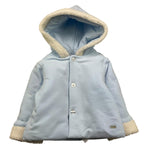 LE BEBE' cappotto tinta unita con cappuccio e lana interna Azzurro per Neonato LBB5605 AZZURRO LE BEBE' 