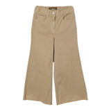 Aspesi Mod Palazzo Pants Solid Color With Adjustable Waist Beige For Girls