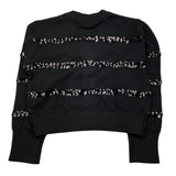 BOBOLI cardigan tinta unita con paillettes Nero per Bambina 729424 NERO BOBOLI 