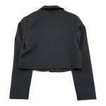 MOSCHINO giacca tinta unita con bottone in contrasto Nero per Bambina HAA00L NERO MOSCHINO 
