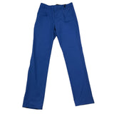 Daniele Alessandrini Solid Color Pants with Elastic Waist Blue for Boys