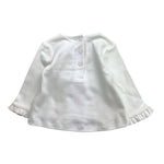 MINI BANDA shirt girocollo tinta unita con applicazioni Bianco per Neonata 3A767 BIANCO MINI BANDA 