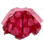 MISS GRANT abito manica lunga bicolore stampa fantasia cuori Rosa/rosso per Bambina MG1119 ROSA/ROSSO MISS GRANT 