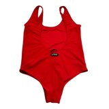 Pyrex Costume Intero Tinta Unita con Logo per Bambina 020199 ROSSO PYREX 