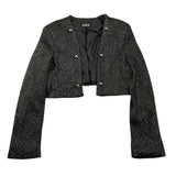 NAICE giacca tinta unita lurex Nero per Bambina 23631 NERO NAICE 