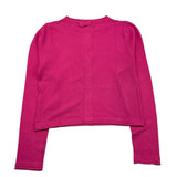 Alice Pi Fuchsia Solid Color Cardigan for Girls