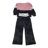 GAELLE completo 2 pezzi felpa-pantalone bicolore Rosa/nero per Bambina 2741F00315 ROSA/NERO GAELLE 