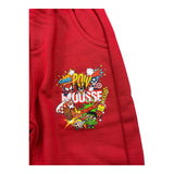 MOUSSE pantalone tinta unita modello tuta con stampa Rosso per Bambino HKPG371R ROSSO MOUSSE 