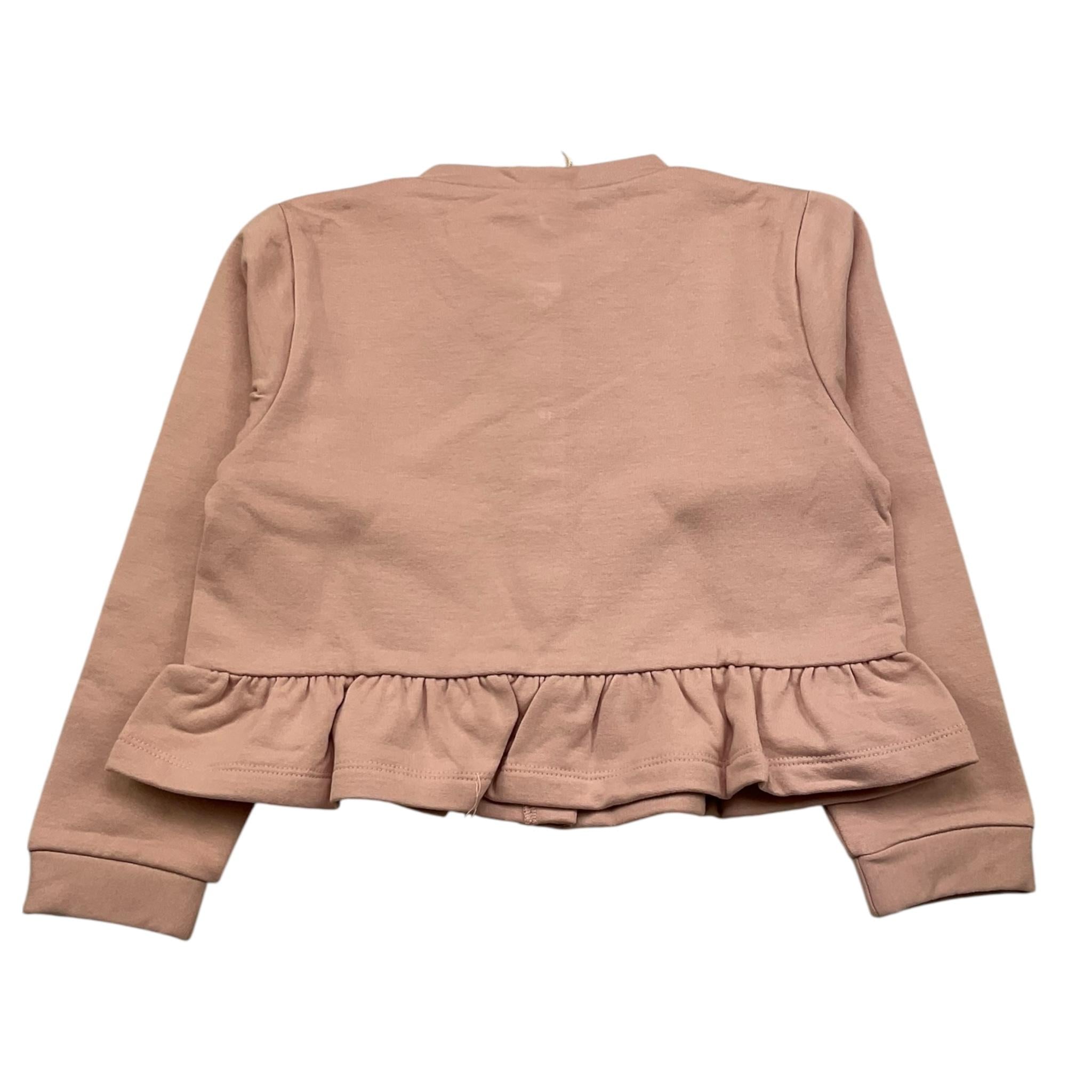 PLEASE felpa con bottoni tinta unita Rosa per Neonata LG27042G65 ROSA PLEASE 