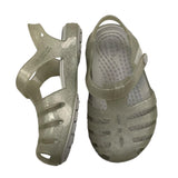 Crocs Solid Color Rubber Sandals Silver For Girls