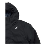K-WAY giubbino tinta unita con zip e cappuccio Nero per Bambino K1128FWX NERO K-WAY 