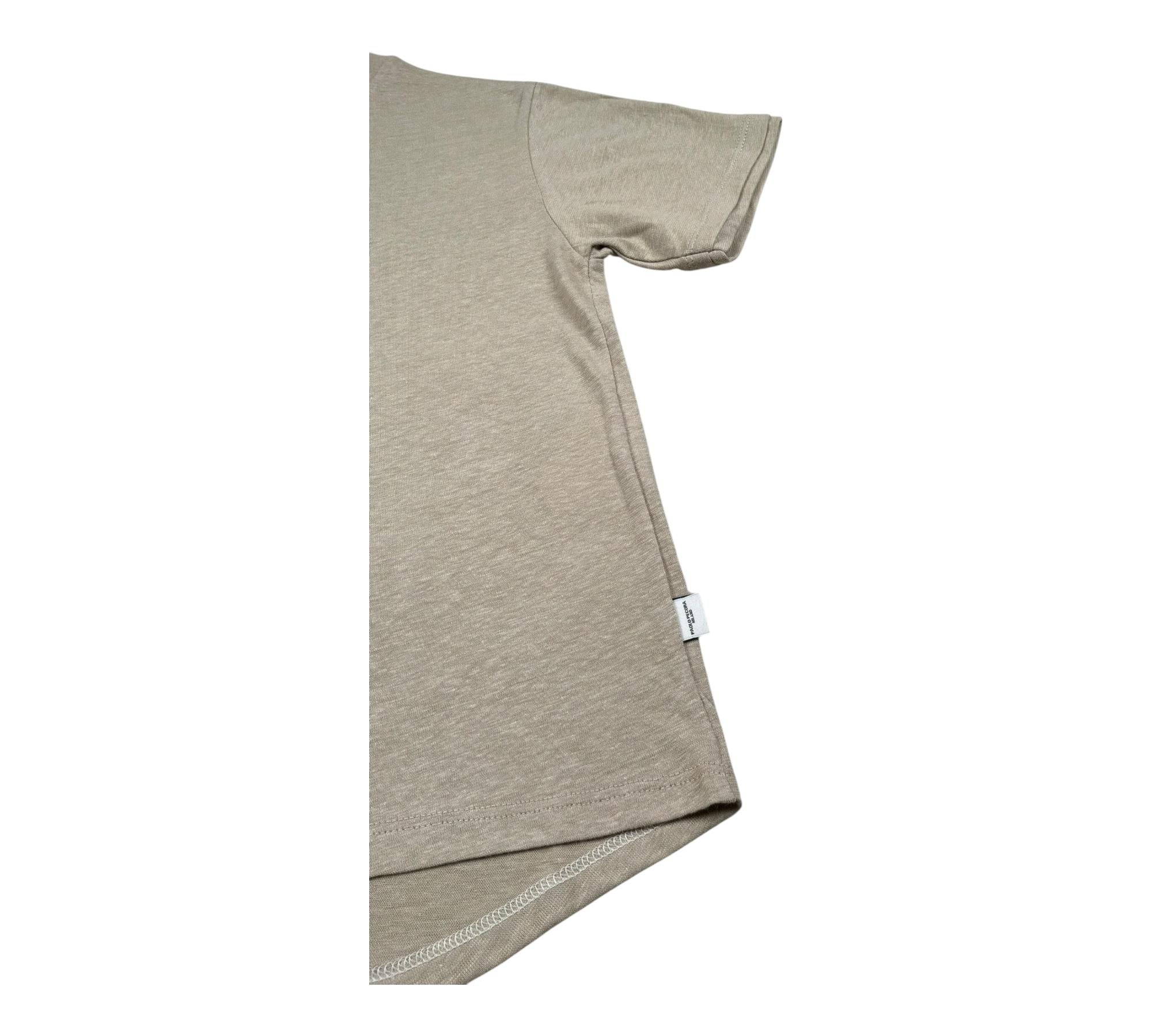 Paolo Pecora T-Shrit Girocollo Tinta Unita per Bambino PP4366 BEIGE PAOLO PECORA 